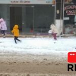 İSLAHİYE’DE KAR MANZARALARI