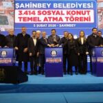 CUMHURBAŞKANI YARDIMCISI YILMAZ, TEMEL ATMA TÖRENİNE KATILDI