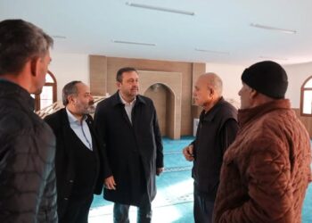 BAŞKAN FEDAİOĞLU İSLAHİYE’DE CAMİ İNŞAATINDA İNCELEMELERDE BULUNDU
