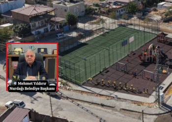 NURDAĞI’NDA ÇOCUKLAR YENİ OYUN ALANINA KAVUŞTU