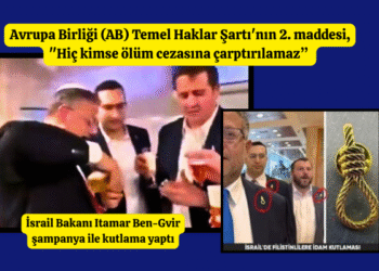 İSRAİL PARLAMENTOSUNDA İDAM YASASINI ŞAMPANYA İLE KUTLADILAR