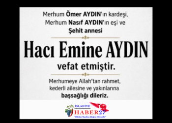 VEFAT – BAŞSAĞLIĞI