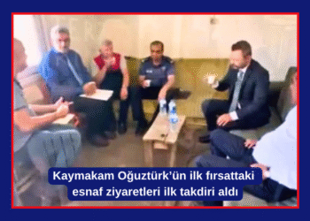 KAYMAKAM OĞUZTÜRK’TEN ESNAFA “HAYIRLI İŞLER”